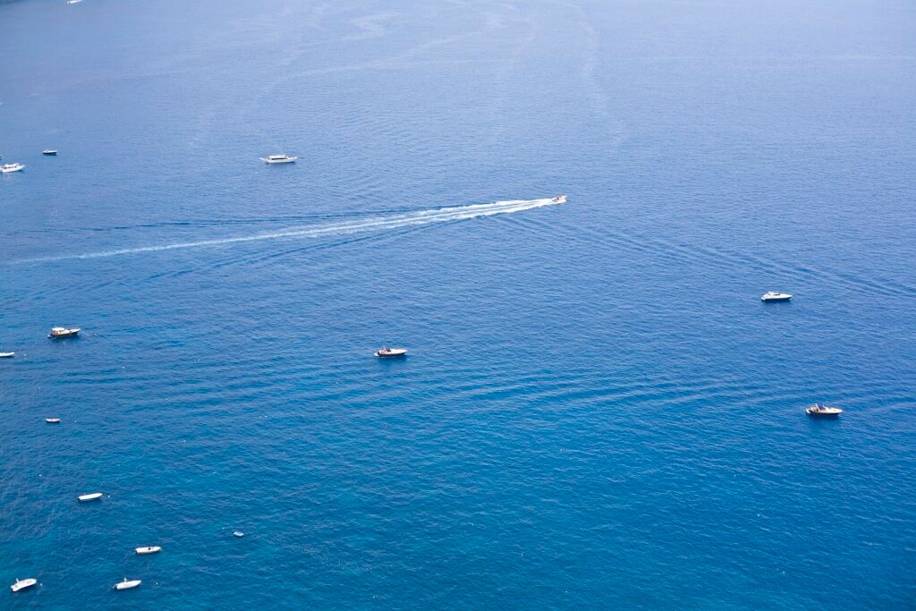 Costa Amalfitana vista de Positano, Itália