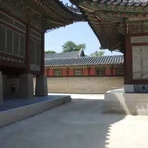 Palácio Gyeongbokgung em Seul, Coreia do Sul