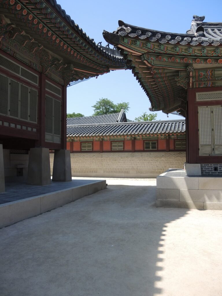 Palácio Gyeongbokgung em Seul, Coreia do Sul