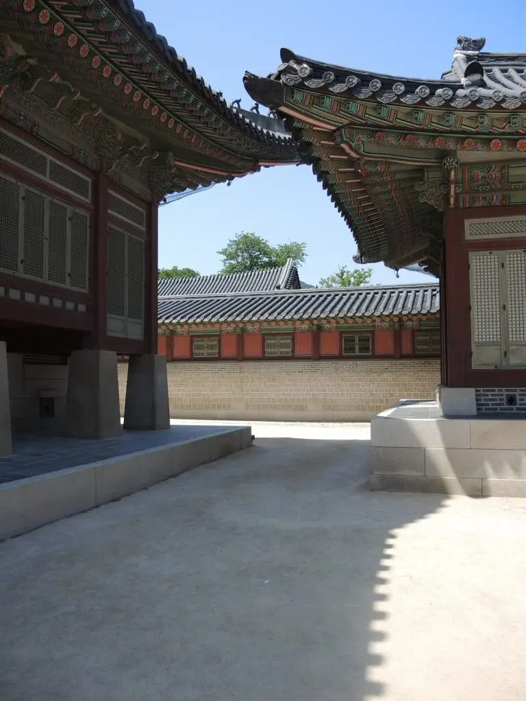 Palácio Gyeongbokgung em Seul, Coreia do Sul