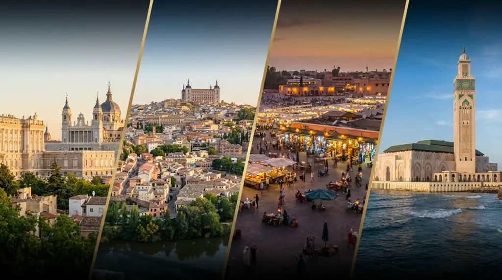 Spain and Morocco: Iconic City Views